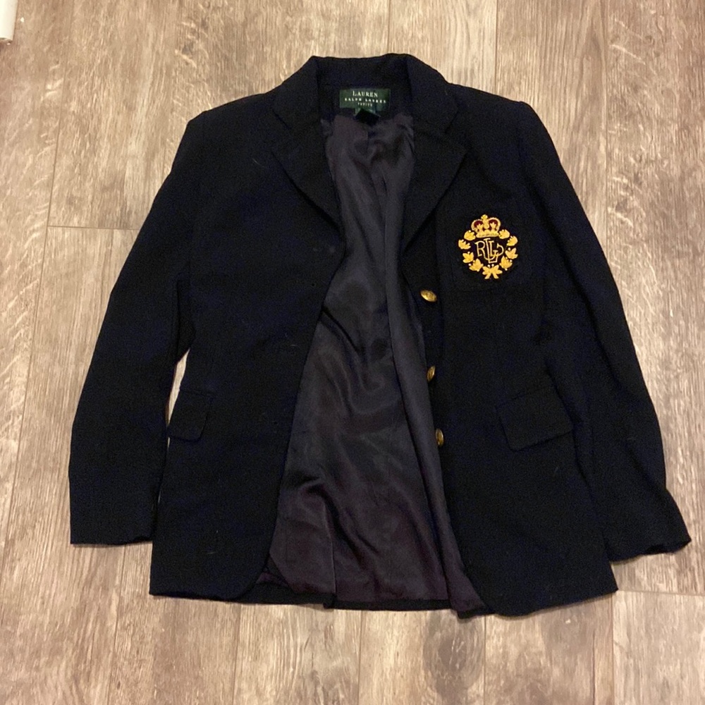 Ralph Lauren Petite black blazer size 4p fits like a S